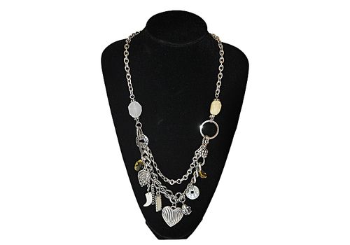 Sautoir Argente à Breloques au meilleur prix au Maroc