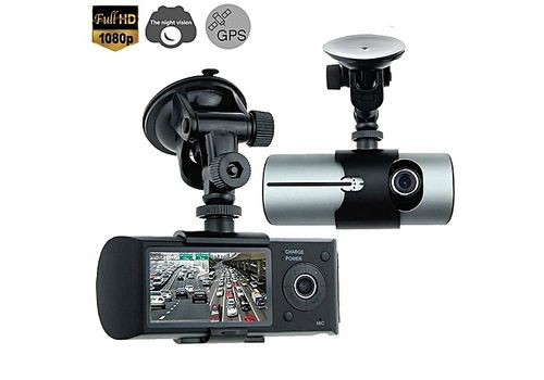 R300 Double Caméra Voiture avec DVR ,GPS et écran 2.7 " au meilleur prix au Maroc