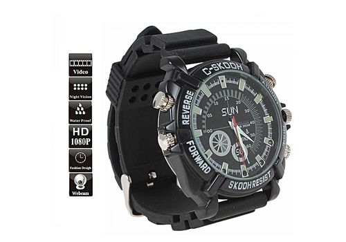 Sun montre spy camera ultra HD 1080p au meilleur prix au Maroc