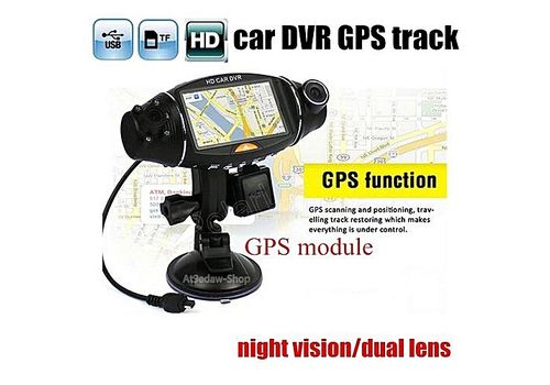 R310 Caméra DVR Dash Cam Full HD à double objectif au meilleur prix au Maroc