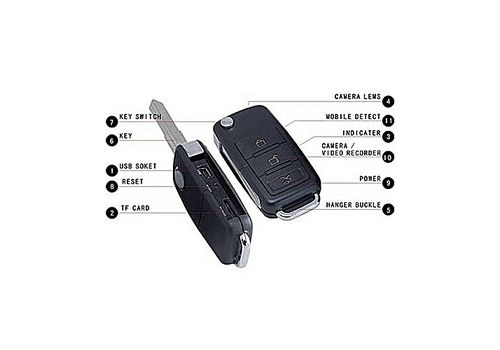 Clé de Voiture Caméra Espion au meilleur prix au Maroc