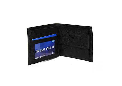 MJ Portefeuille Porte monnaie MJ en Cuir - Noir au meilleur prix au Maroc