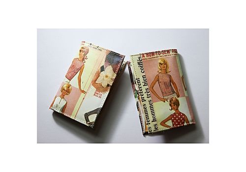 MJ Portefeuille en cuir - MJ - effet vieux magazine au meilleur prix au Maroc