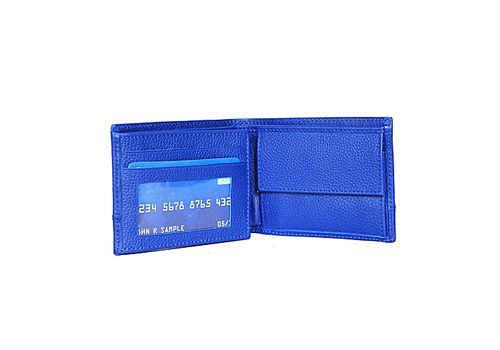 MJ Portefeuille Porte monnaie MJ en Cuir - bleu au meilleur prix au Maroc