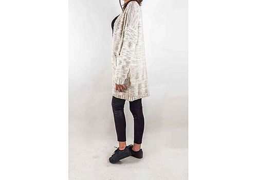 EXQUIS'S Pull veste en laine-Beige au meilleur prix au Maroc