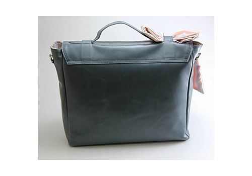 MJ Sac en cuir véritable MJ- bleu gris au meilleur prix au Maroc