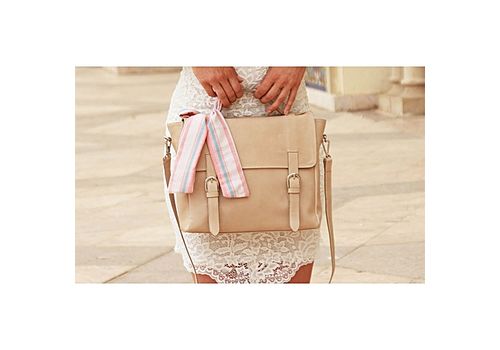 MJ Sac en cuir véritable MJ- beige au meilleur prix au Maroc