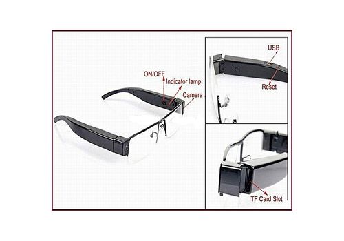 Lunette Caméra Espion FULL HD 1080P au meilleur prix au Maroc