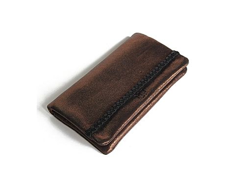 MJ POCHETTE en cuir véritable MJ- 100 % cuir véritable - BRONZE au meilleur prix au Maroc