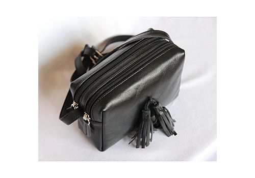 MJ Sac en cuir véritable MJ- Noir -rikiki au meilleur prix au Maroc