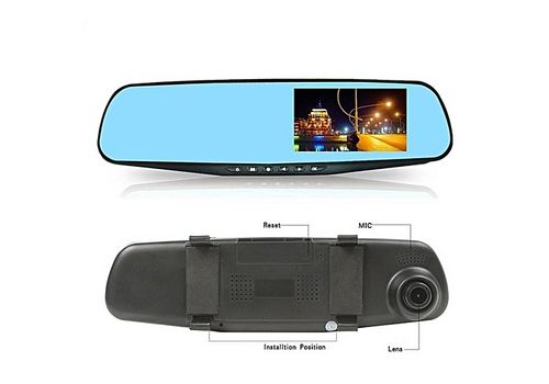 Dashcam Rétroviseur Double Caméra Voiture HD 1080P 170° au meilleur prix au Maroc