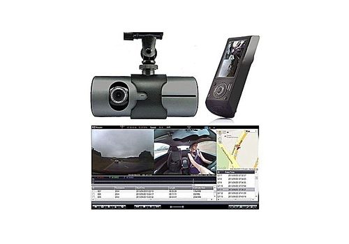 R300 Double Caméra Voiture avec DVR ,GPS et écran 2.7 " au meilleur prix au Maroc