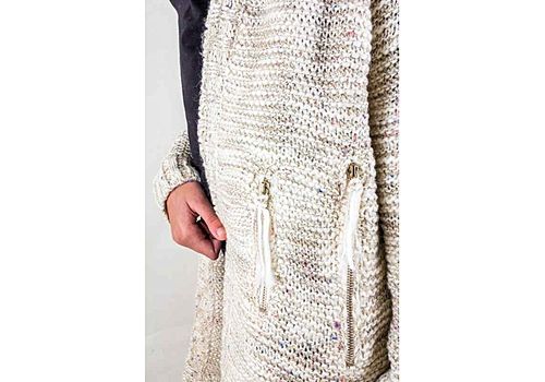 EXQUIS'S Pull veste en laine-Beige au meilleur prix au Maroc