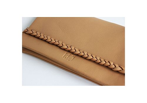 MJ POCHETTE en cuir véritable MJ- 100 % cuir véritable - BEIGE au meilleur prix au Maroc