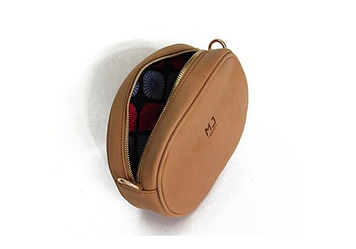 MJ Sac banane en cuir véritable MJ 100 % cuir véritable - beige au meilleur prix au Maroc