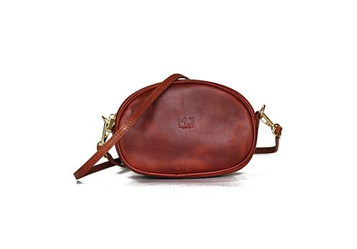 MJ Sac banane en cuir véritable MJ- 100 % cuir véritable - marron cuir végétal au meilleur prix au Maroc