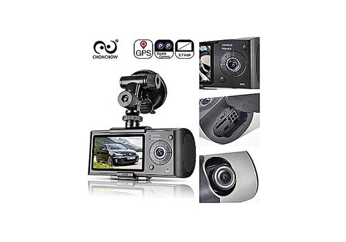R300 Double Caméra Voiture avec DVR ,GPS et écran 2.7 " au meilleur prix au Maroc