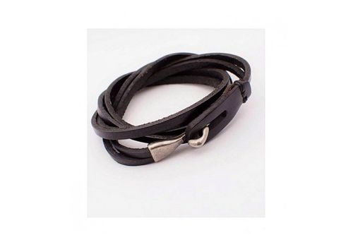 Diamant D'or Bracelet Luke 100% Cuir - Noir au meilleur prix au Maroc