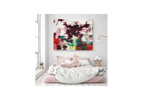 Tableau décoratif Abstract L100 x H80 cm - intérieur design décoration moderne - A599 au meilleur prix au Maroc