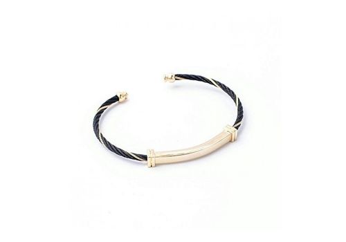 Rêve Diamant Bracelet JH 100% En Acier Noir-Doré + Boite Cadeau au meilleur prix au Maroc