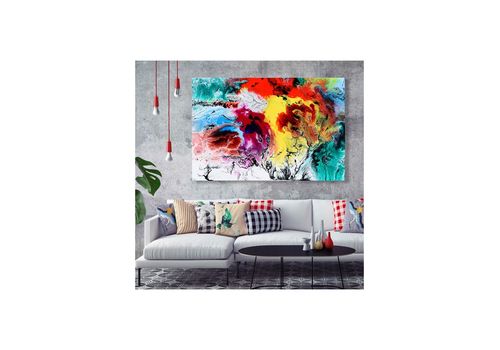 Tableau décoratif Abstract L120 x H80 cm - intérieur design décoration moderne - A641 au meilleur prix au Maroc