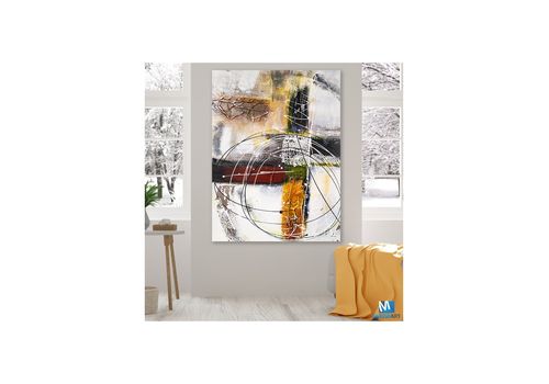 Tableau décoratif Abstract L80 x H120 cm - intérieur design décoration moderne - A663 au meilleur prix au Maroc