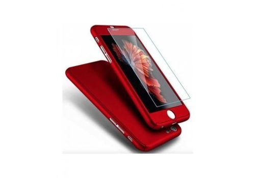 Coque PROTECTion 360 Rouge Pour INFINIX Hot 5 Lite + Verre De PROTECTion Incassable au meilleur prix au Maroc