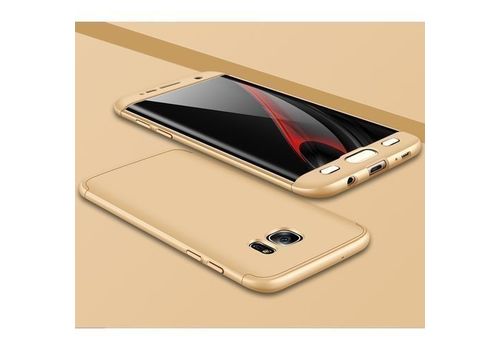 Coque PROTECTion 360 Pour SAMSUNG Galaxy  S7  + verre incassable - Gold au meilleur prix au Maroc