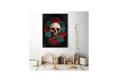 Tableau décoratif L60 x H100 cm - intérieur design, décoration moderne, art abstrait A108 au meilleur prix au Maroc