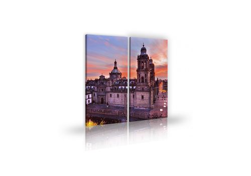 Tableau décoratif L 45 x H 100 cm(x2) - intérieur design, décoration moderne, art abstrait V160 au meilleur prix au Maroc