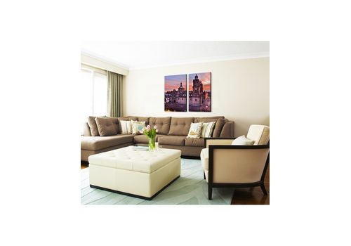 Tableau décoratif L 45 x H 100 cm(x2) - intérieur design, décoration moderne, art abstrait V160 au meilleur prix au Maroc