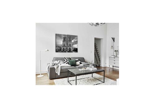 Tableau décoratif L 45 x H 100 cm (x2) - intérieur design, décoration moderne, art abstrait BN197 au meilleur prix au Maroc