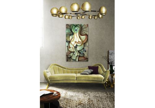 Tableau décoratif L 45 x H 100 cm - art moderne, intérieur abstrait design, chambre V301 au meilleur prix au Maroc