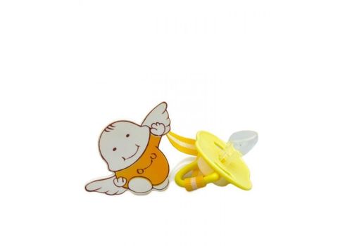 Sucette simple pouce + fil Jaune au meilleur prix au Maroc