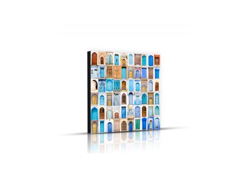 Tableau décoratif L100 x H 100 cm - décoration moderne, art abstrait M443 au meilleur prix au Maroc