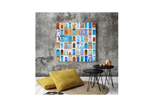 Tableau décoratif L100 x H 100 cm - décoration moderne, art abstrait M443 au meilleur prix au Maroc