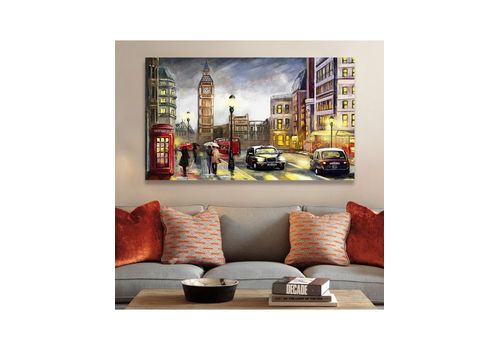 Tableau décoratif L100 x H60 cm - interieur design abstrait art A469 au meilleur prix au Maroc