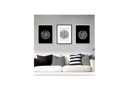 Tableau Encadré sous Verre-Plexi L40 x H60 cm x3 - TC671 au meilleur prix au Maroc