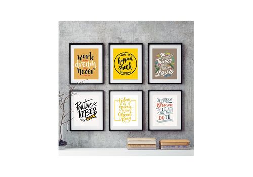 Tableau Encadré sous Verre-Plexi L30 x H40 cm x6 - TC612 au meilleur prix au Maroc