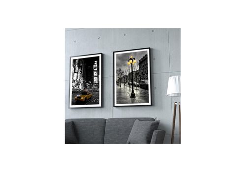 Tableau Encadré sous Verre-Plexi L40 x H60 cm x2 - TC614 au meilleur prix au Maroc