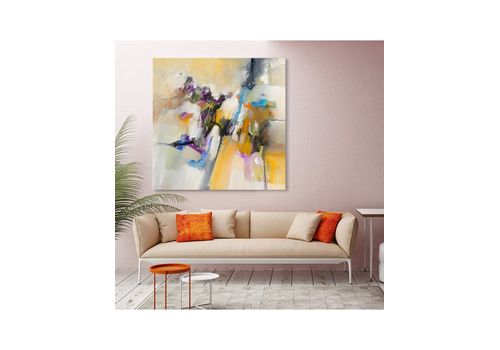 Tableau peint à la main L100x H100 cm (Reproduction) au meilleur prix au Maroc