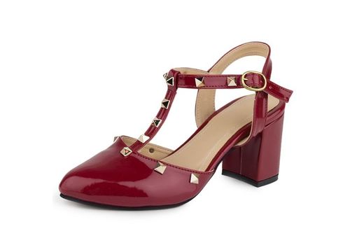 Escarpins à talons- Grenat au meilleur prix au Maroc