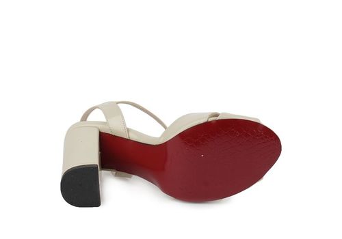 Sandales à talons-BEIGE au meilleur prix au Maroc