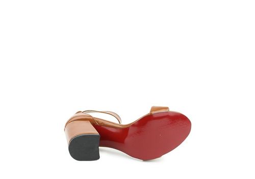 Sandales à talons - Tabac au meilleur prix au Maroc