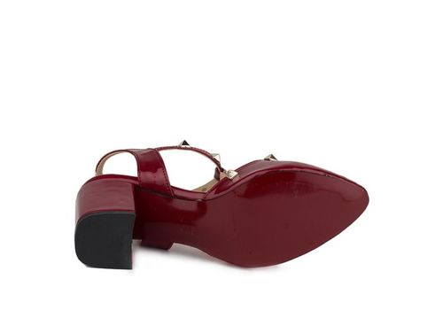 Escarpins à talons- Grenat au meilleur prix au Maroc
