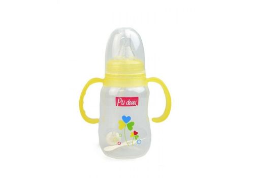 Biberon shaped col etroit poignee GM 150 ml Jaune au meilleur prix au Maroc