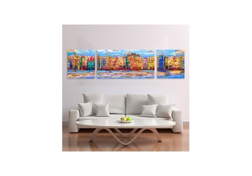 Tableau décoratif L45 x H45 cm (x2) L100 X H45 cm - intérieur design, moderne, art abstrait A150 au meilleur prix au Maroc