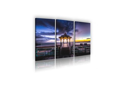 Tableau décoratif L 40 x H 100 cm (x3) - intérieur design, décoration moderne, art abstrait V167 au meilleur prix au Maroc