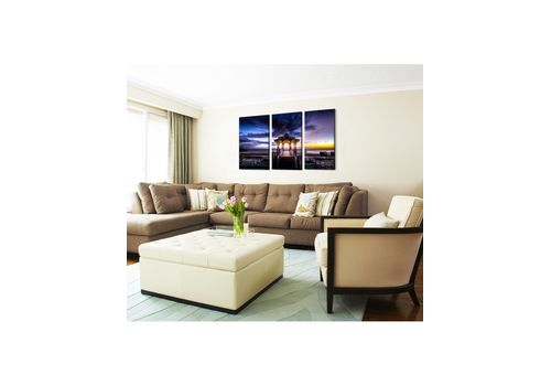 Tableau décoratif L 40 x H 100 cm (x3) - intérieur design, décoration moderne, art abstrait V167 au meilleur prix au Maroc