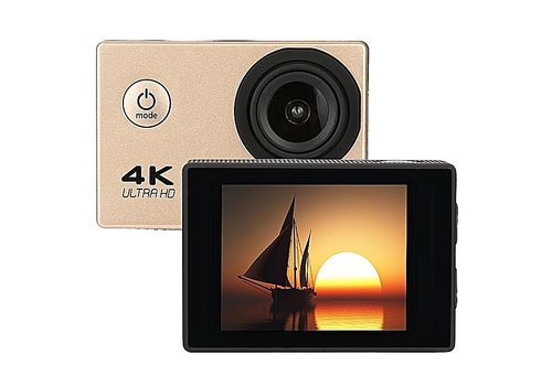 Caméra d'action 4K WiFi Ultra HD DV 16MP 170° + Kit d'accessoires - Gold au meilleur prix au Maroc